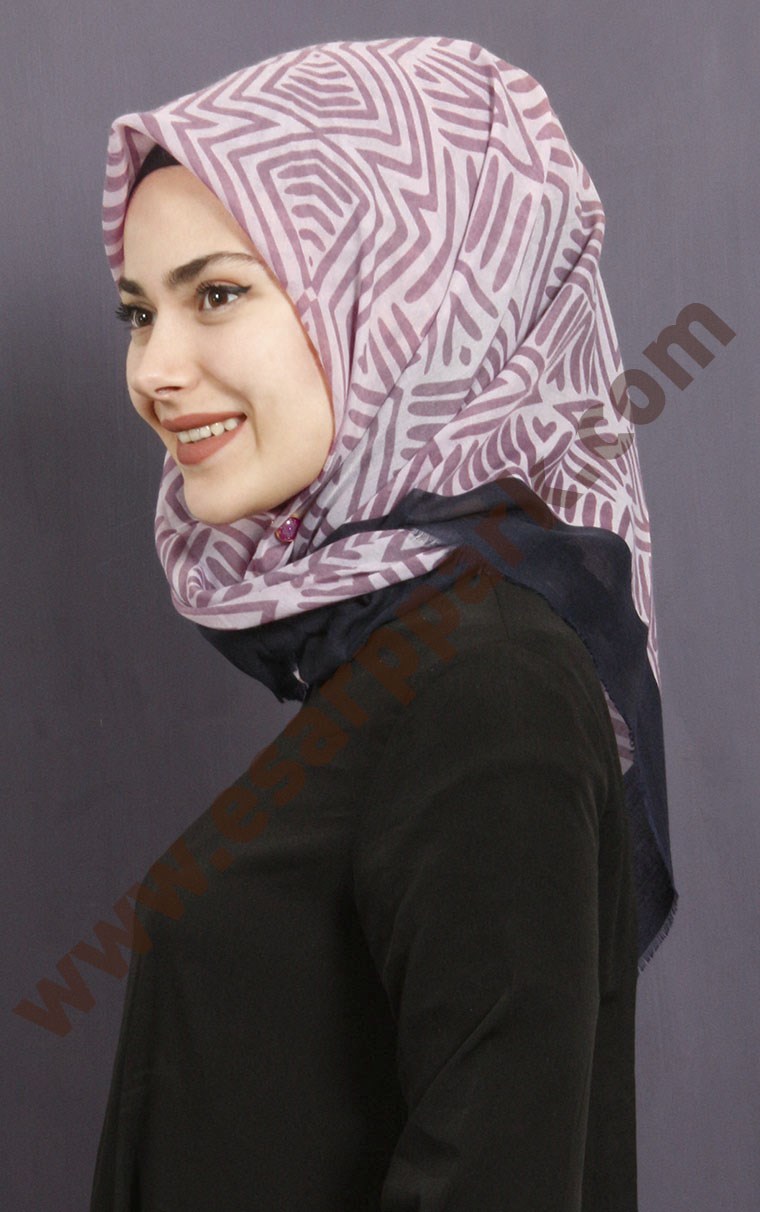 Coton Kare Eşarp 1209-15