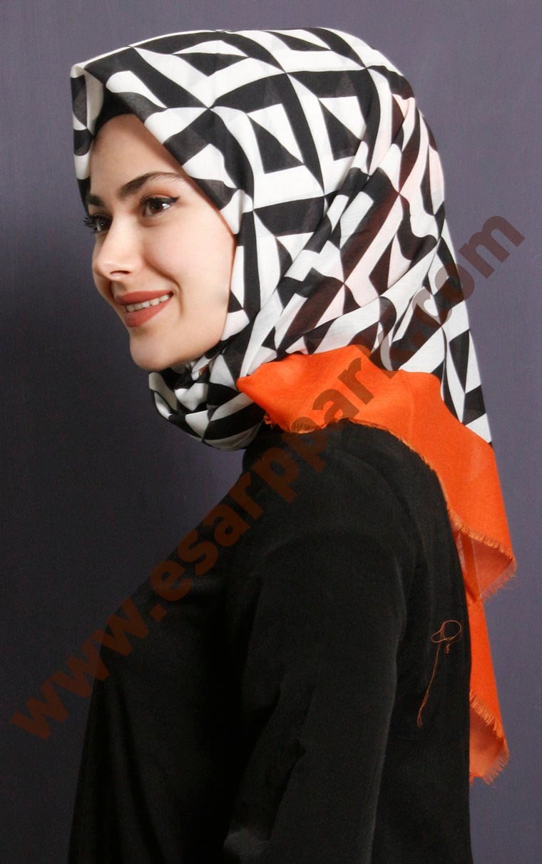 Coton Kare Eşarp 1209-21
