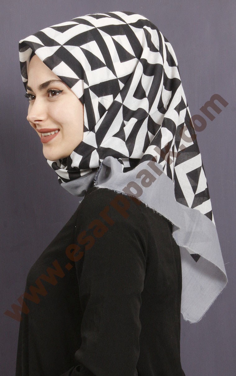 Coton Kare Eşarp 1209-22