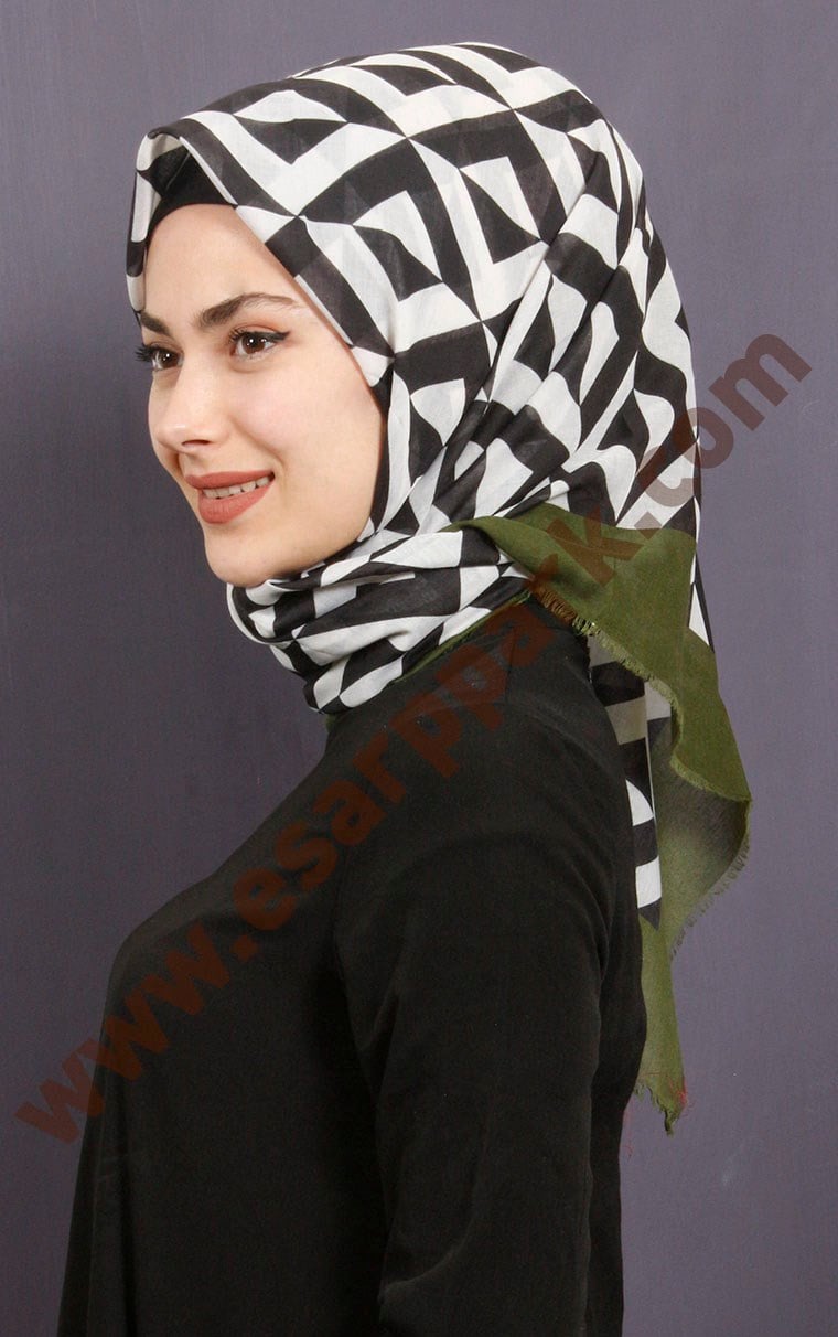 Coton Kare Eşarp 1209-29