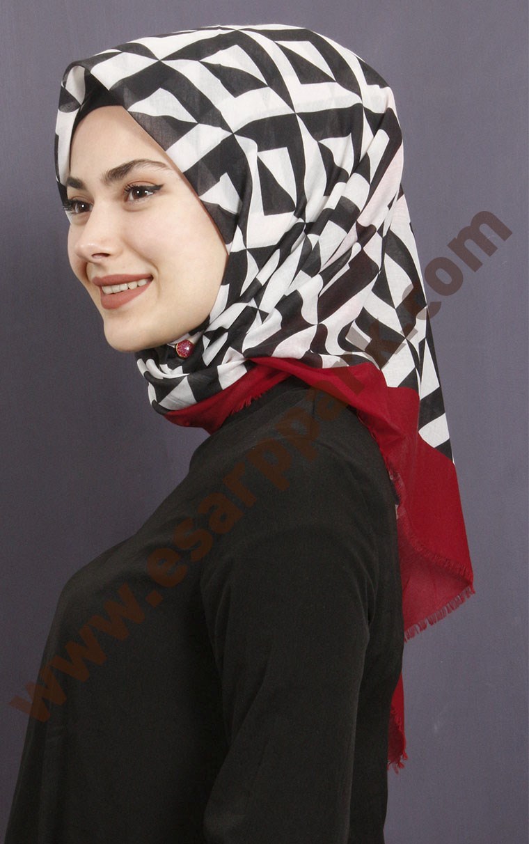 Coton Kare Eşarp 1209-33