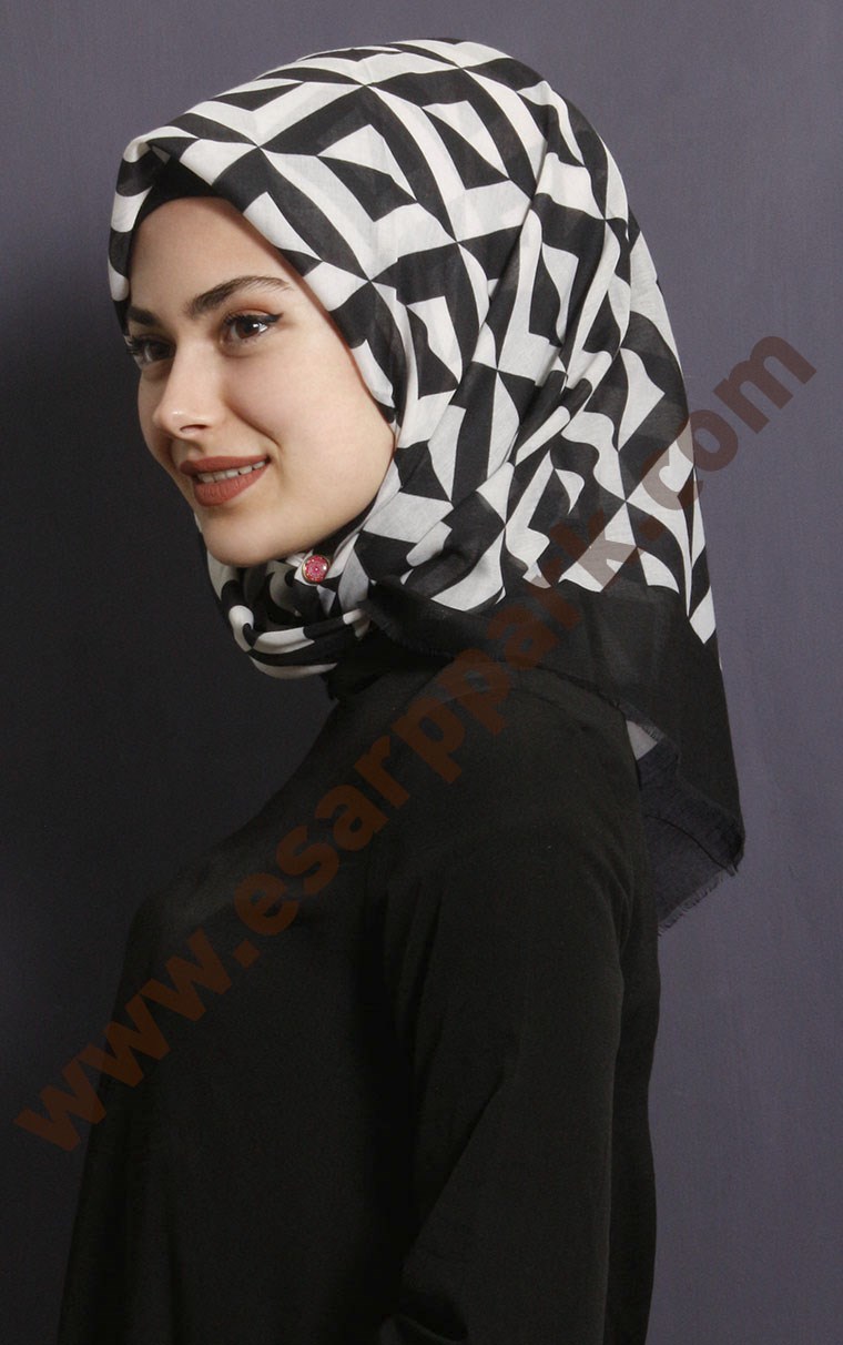 Coton Kare Eşarp 1209-34
