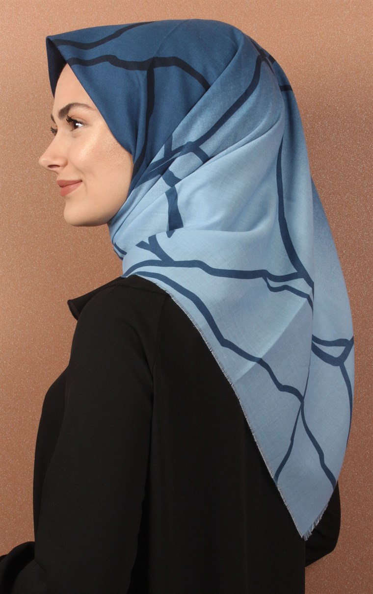 Coton Kare Eşarp 1214-19