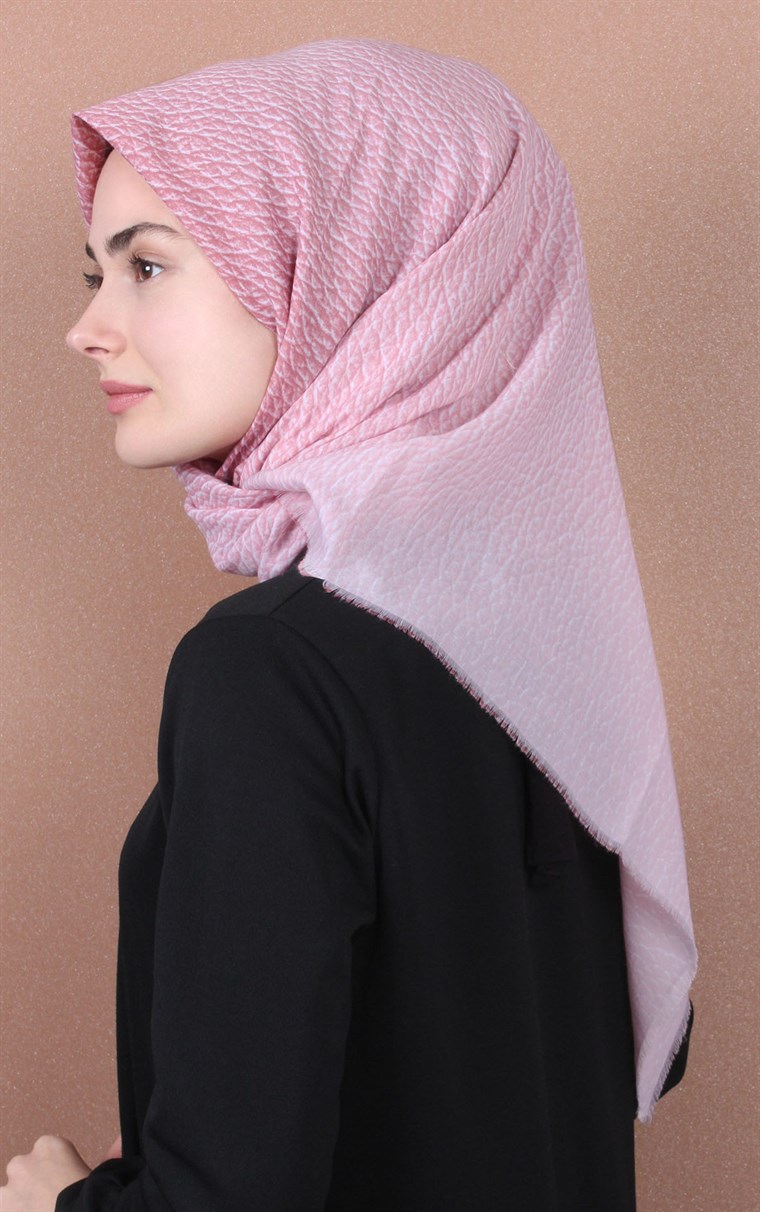 Coton Kare Eşarp 1214-2