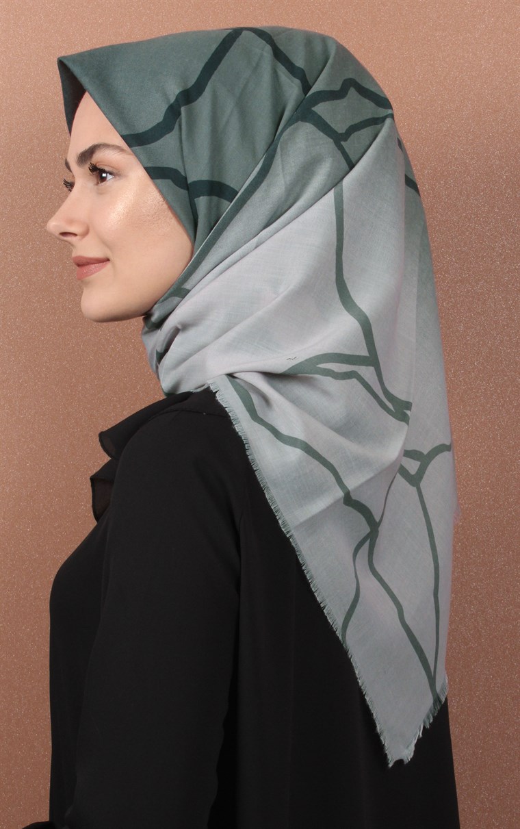 Coton Kare Eşarp 1214-21