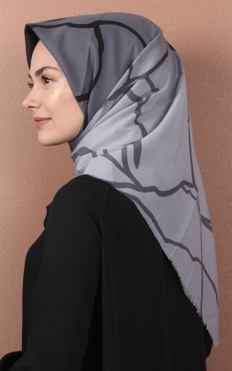 Coton Kare Eşarp 1214-25
