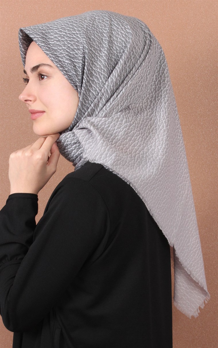 Coton Kare Eşarp 1214-3