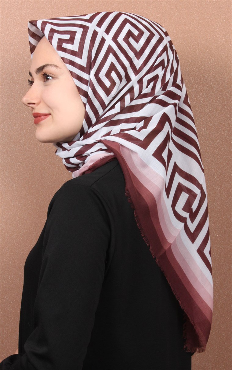 Coton Kare Eşarp 1214-31
