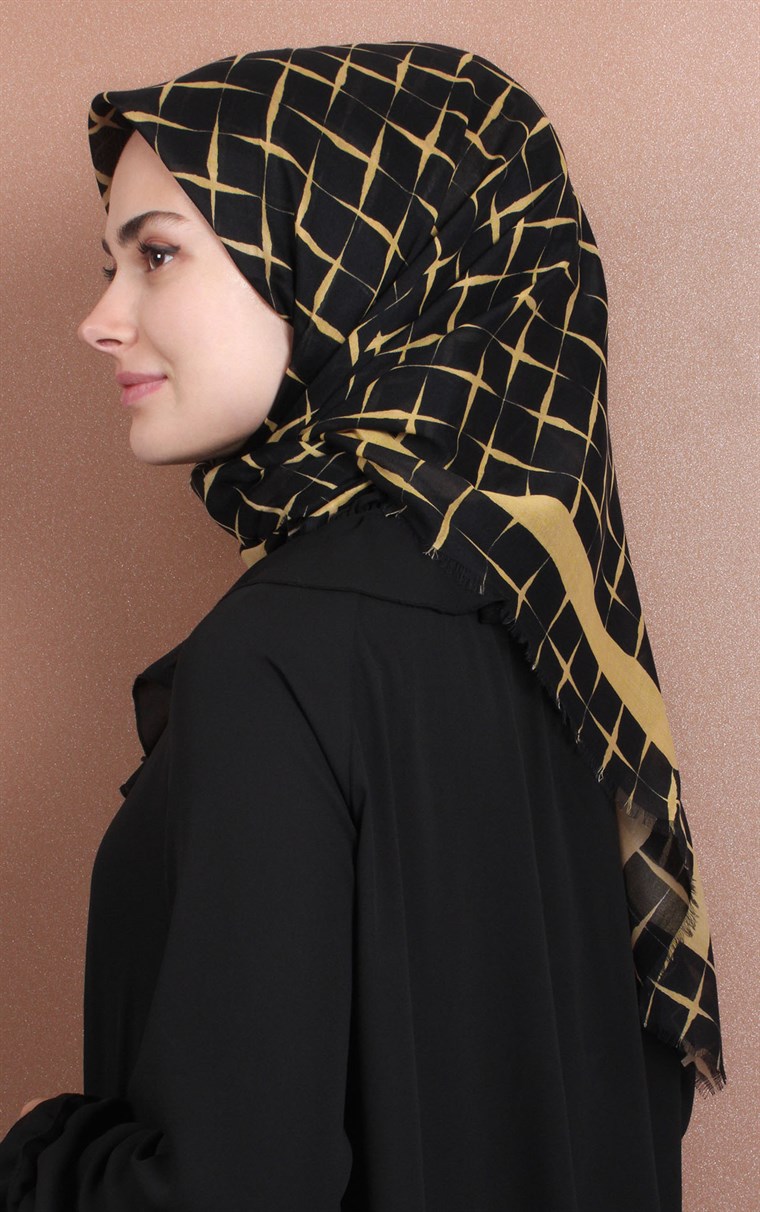 Coton Kare Eşarp 1214-49