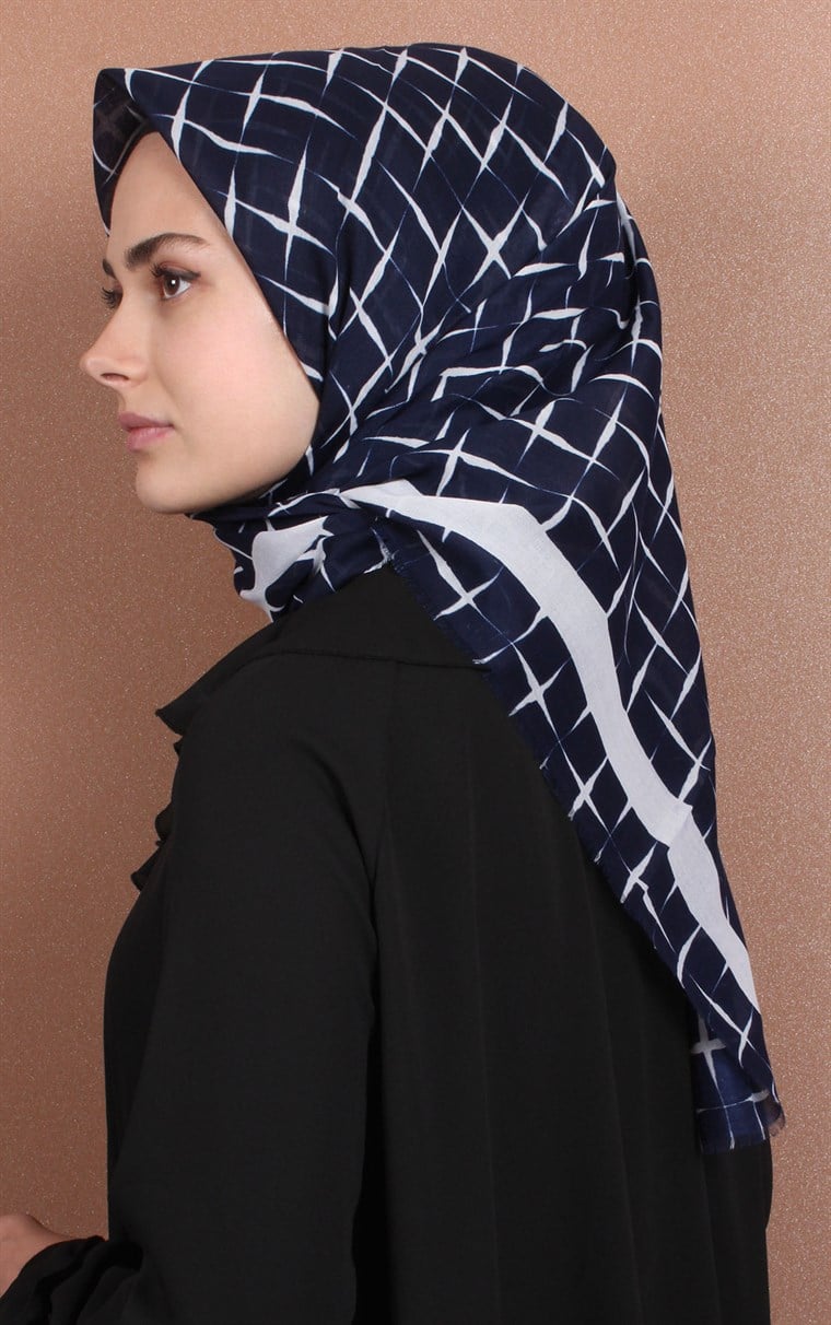 Coton Kare Eşarp 1214-50