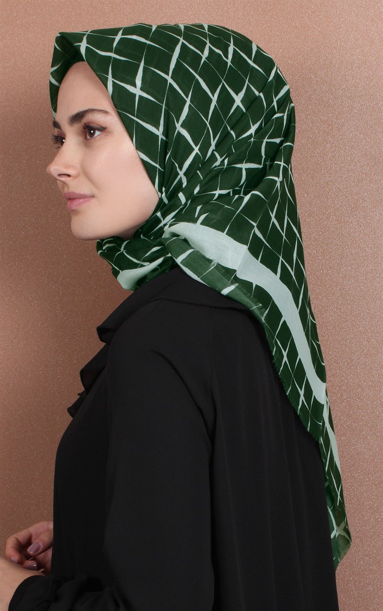 Coton Kare Eşarp 1214-53