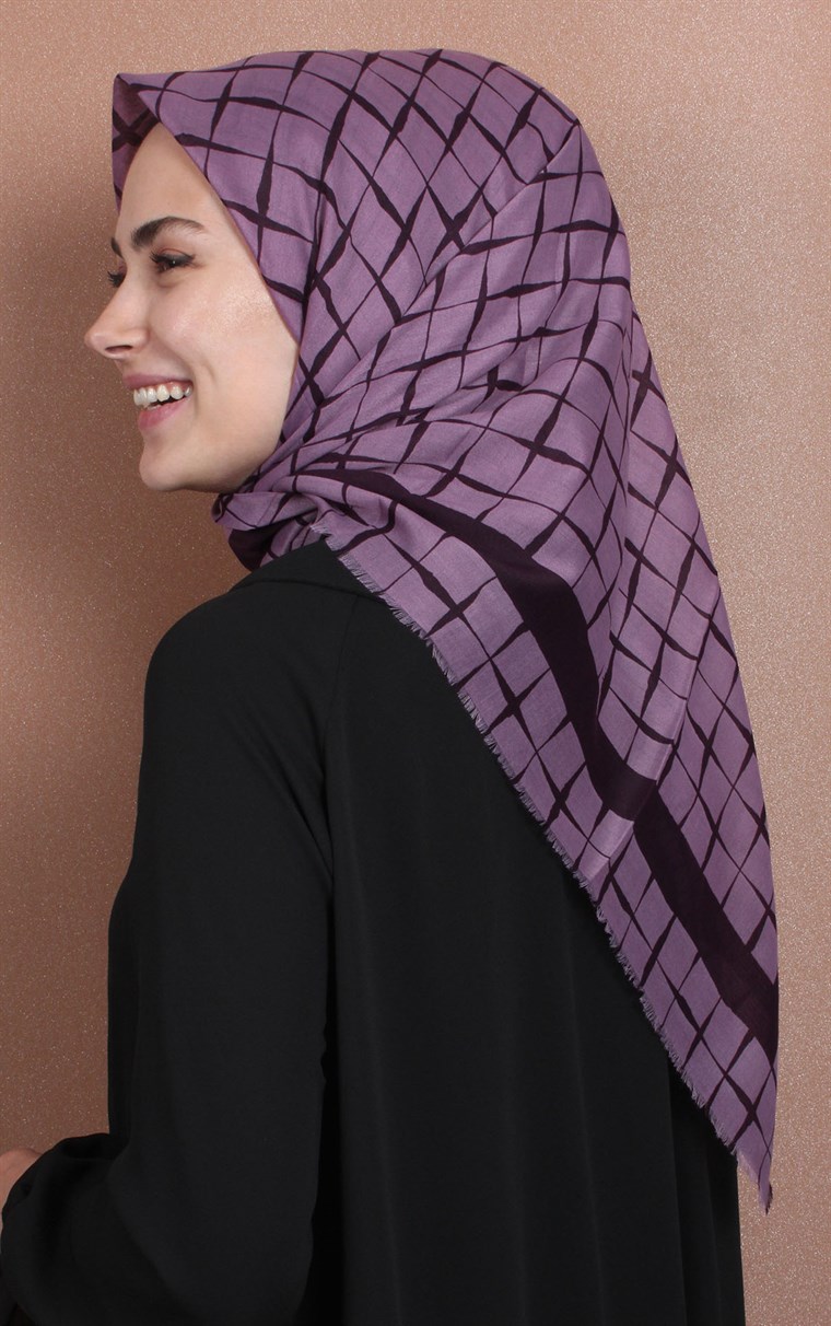 Coton Kare Eşarp 1214-60