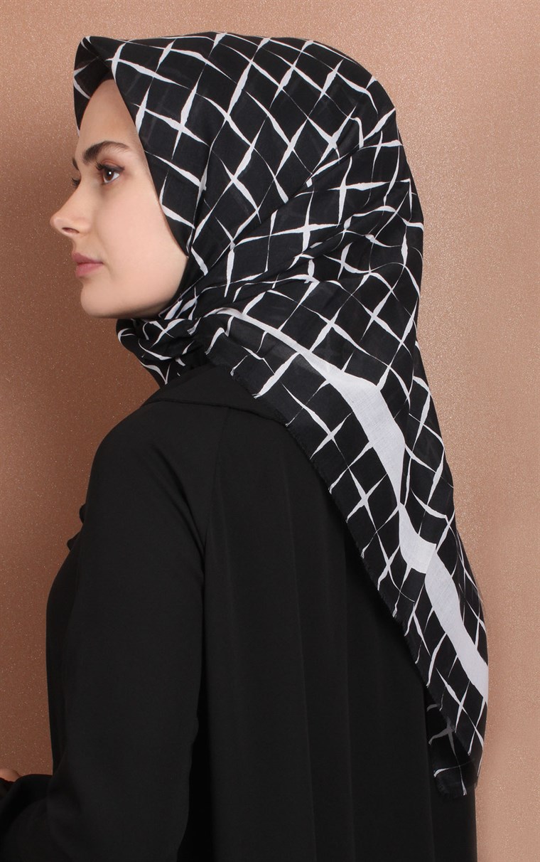 Coton Kare Eşarp 1214-61