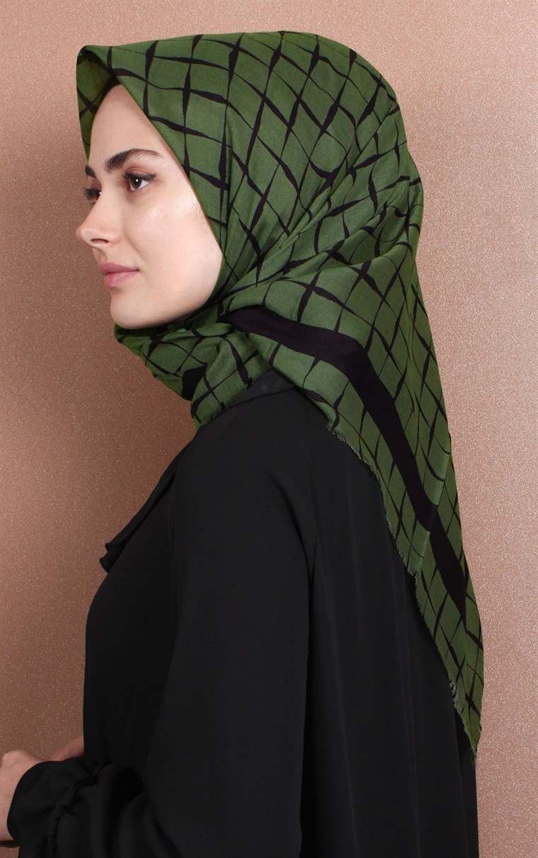 Coton Kare Eşarp 1214-62