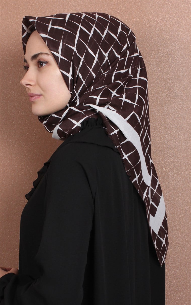 Coton Kare Eşarp 1214-63