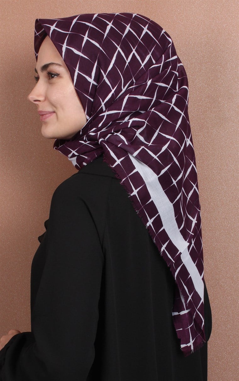 Coton Kare Eşarp 1214-64