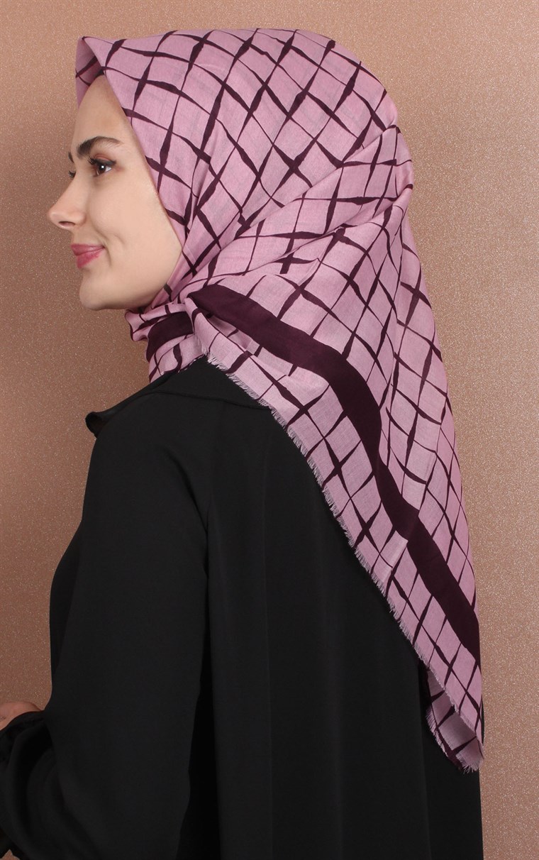 Coton Kare Eşarp 1214-66