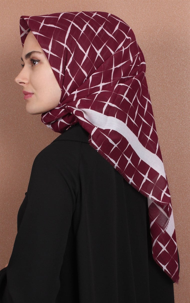 Coton Kare Eşarp 1214-67