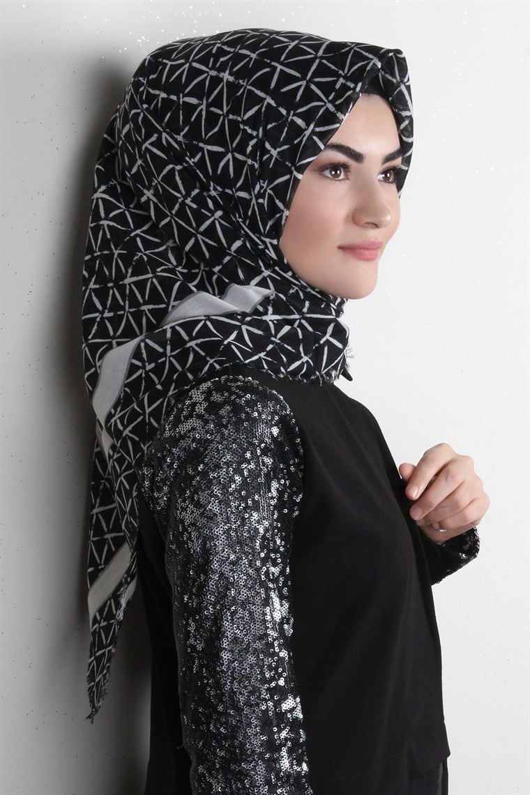 Coton Kare Eşarp 1214-68