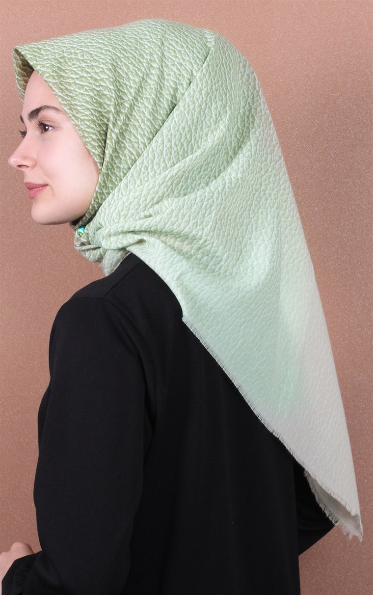 Coton Kare Eşarp 1214-7