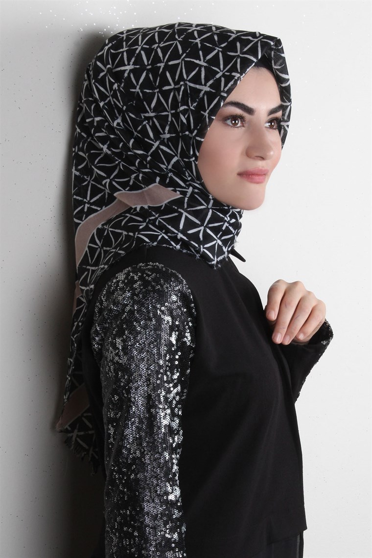 Coton Kare Eşarp 1214-70