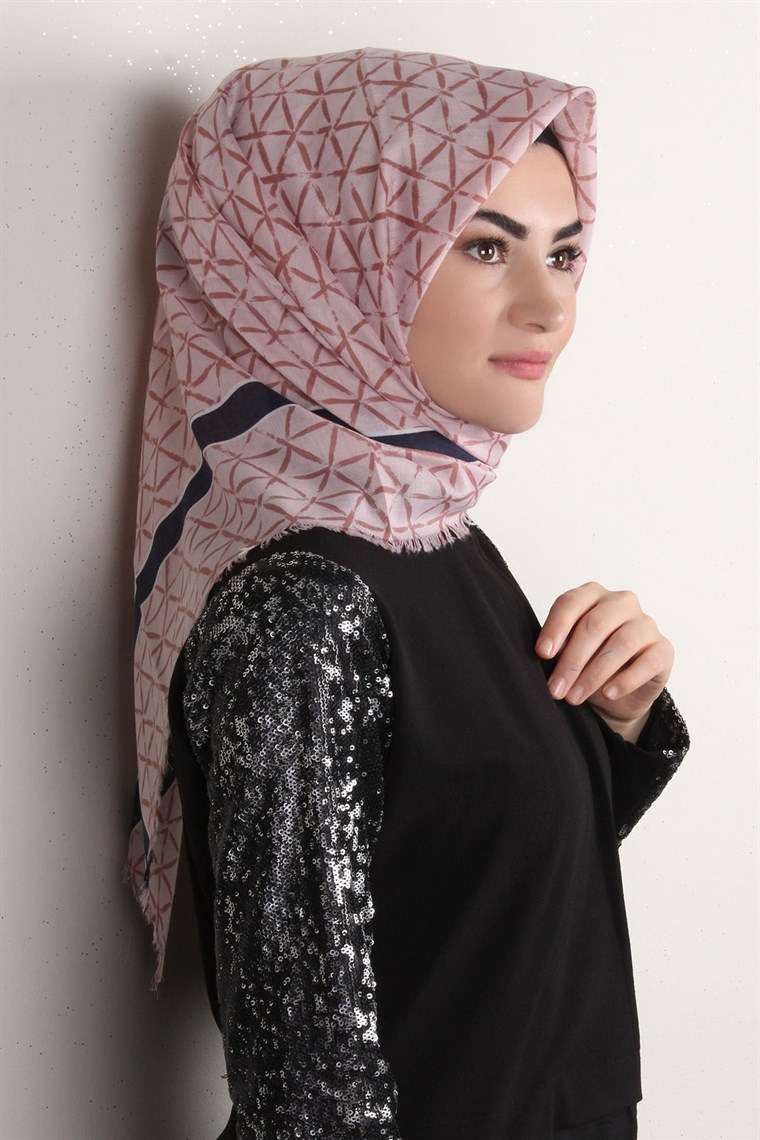 Coton Kare Eşarp 1214-71