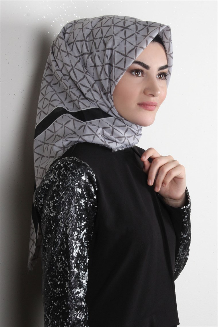 Coton Kare Eşarp 1214-77