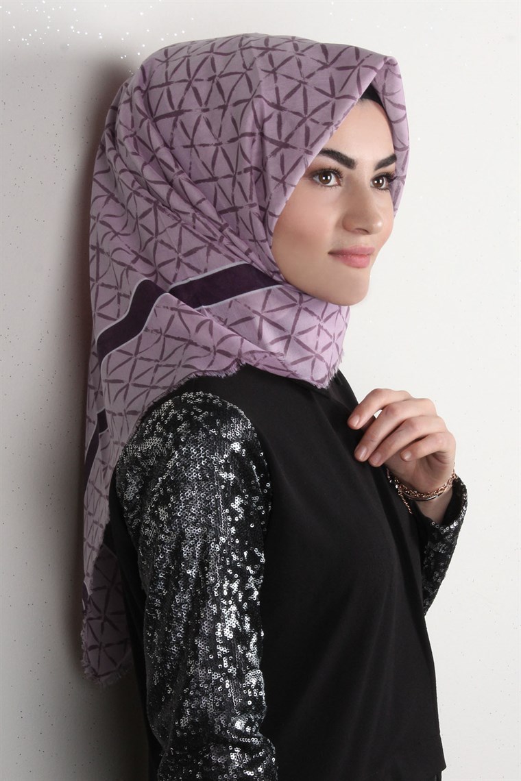 Coton Kare Eşarp 1214-79