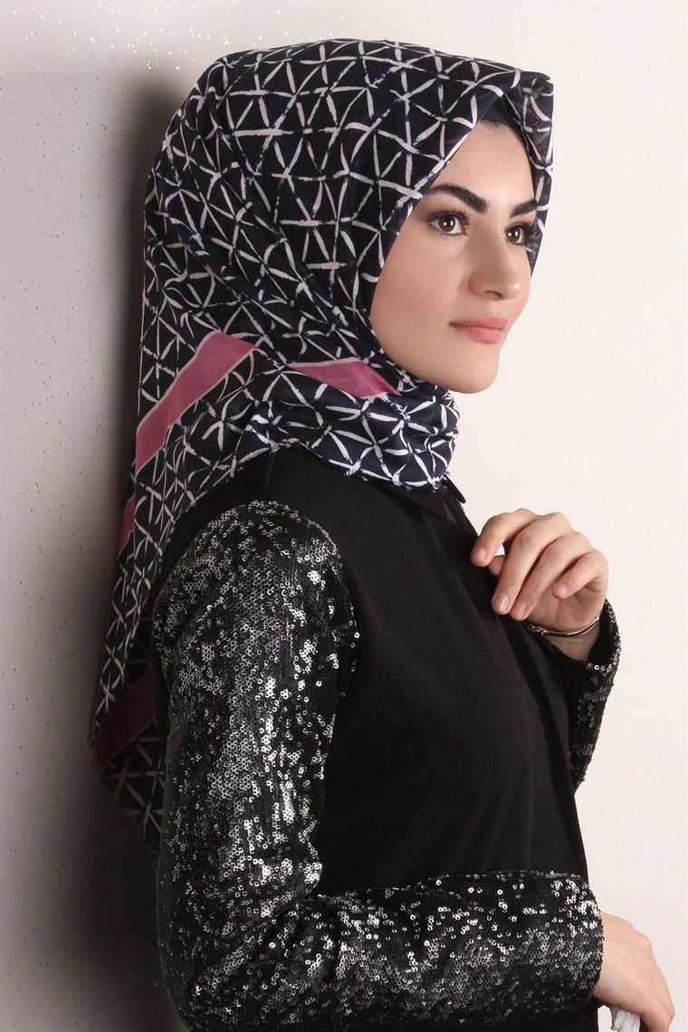 Coton Kare Eşarp 1214-80