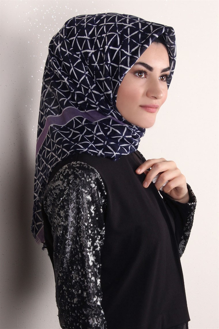 Coton Kare Eşarp 1214-83