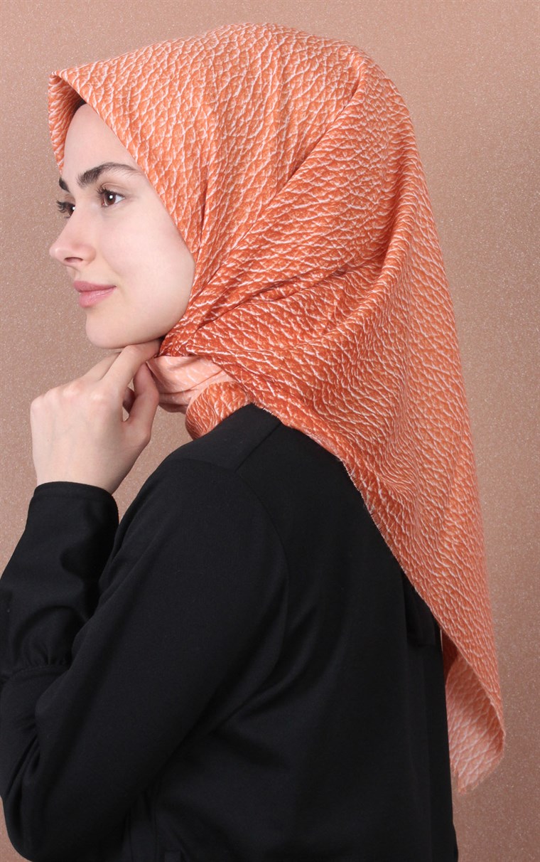 Coton Kare Eşarp 1214-9