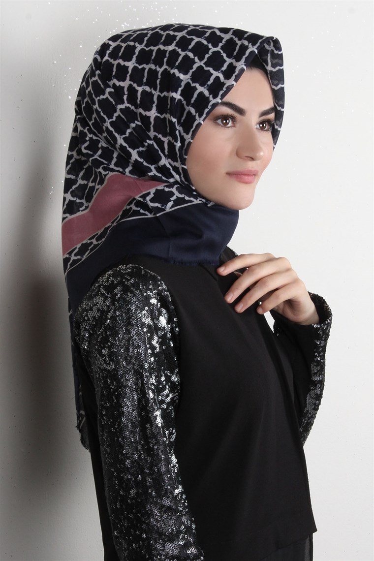 Coton Kare Eşarp 1215-16