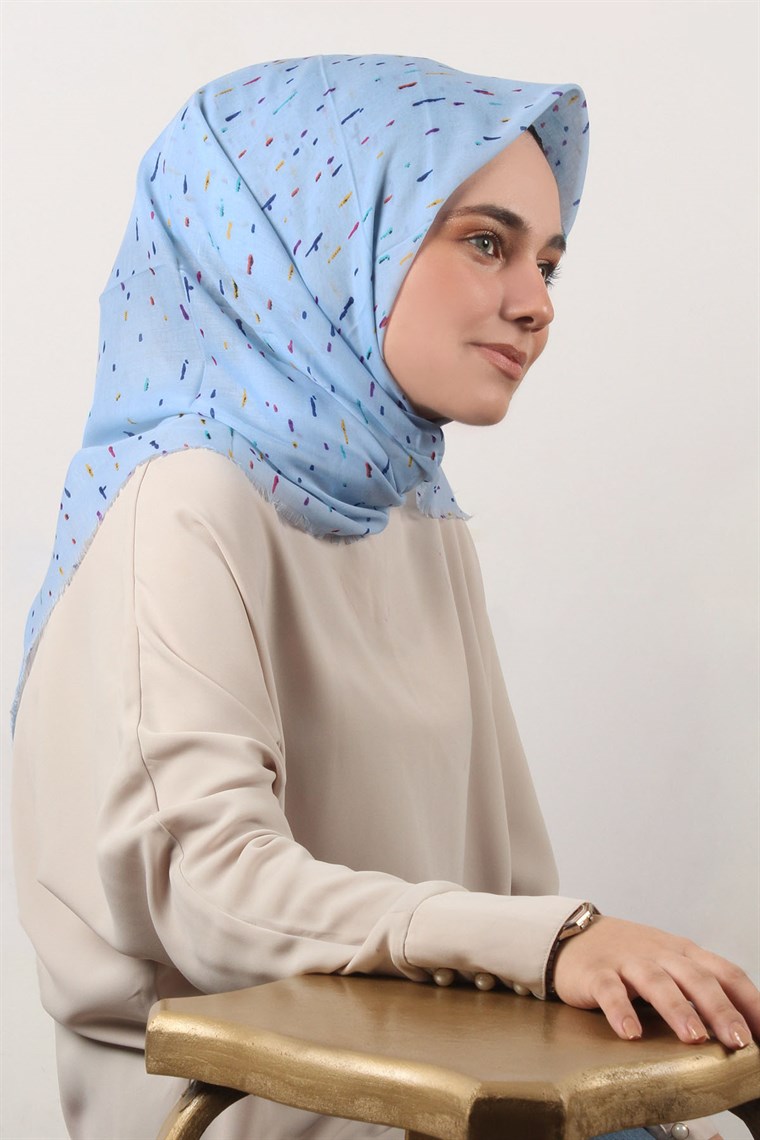 Coton Kare Eşarp 1215-19