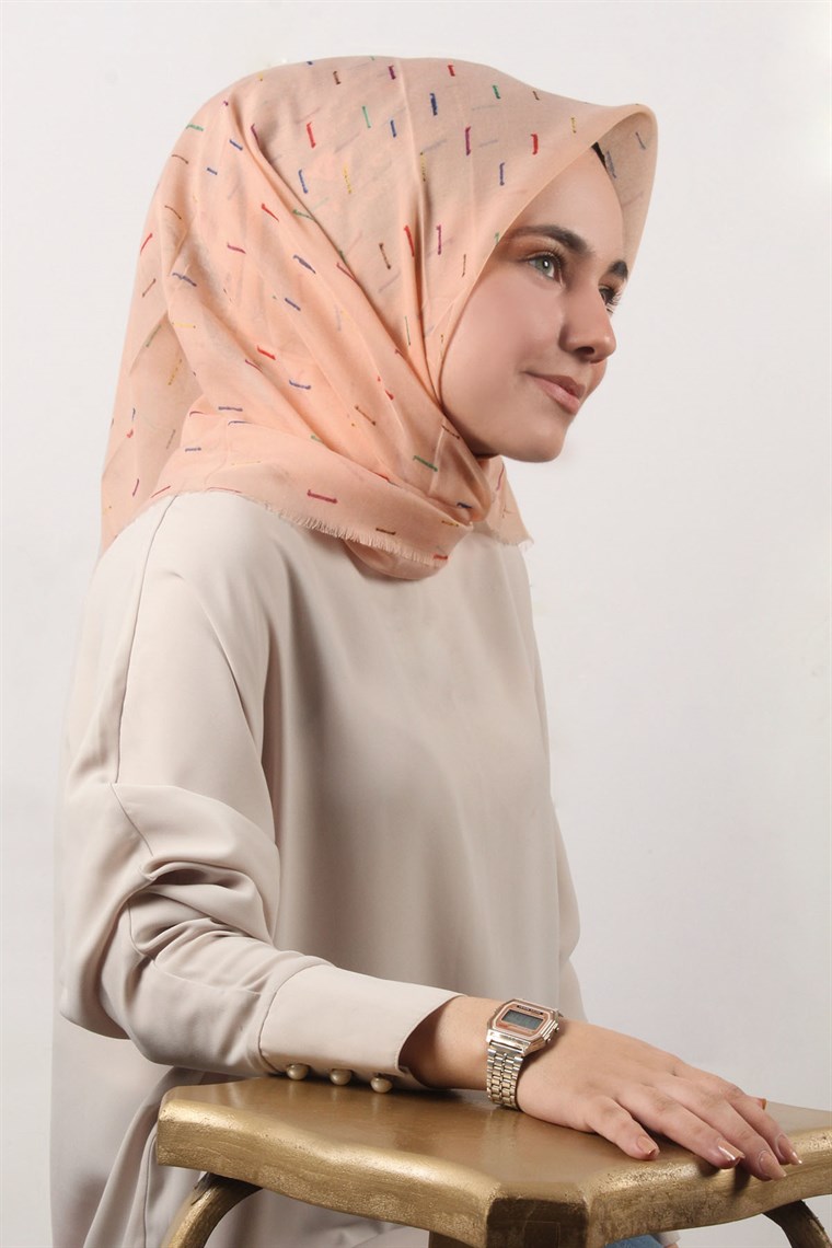 Coton Kare Eşarp 1215-20