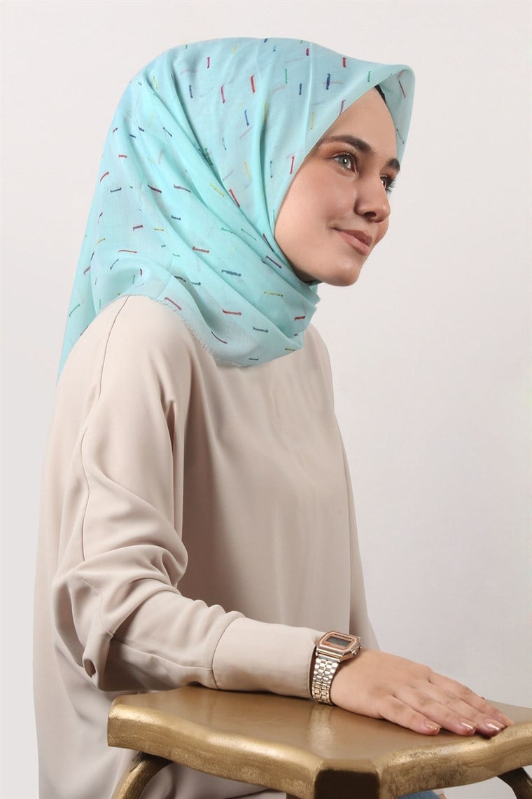 Coton Kare Eşarp 1215-23