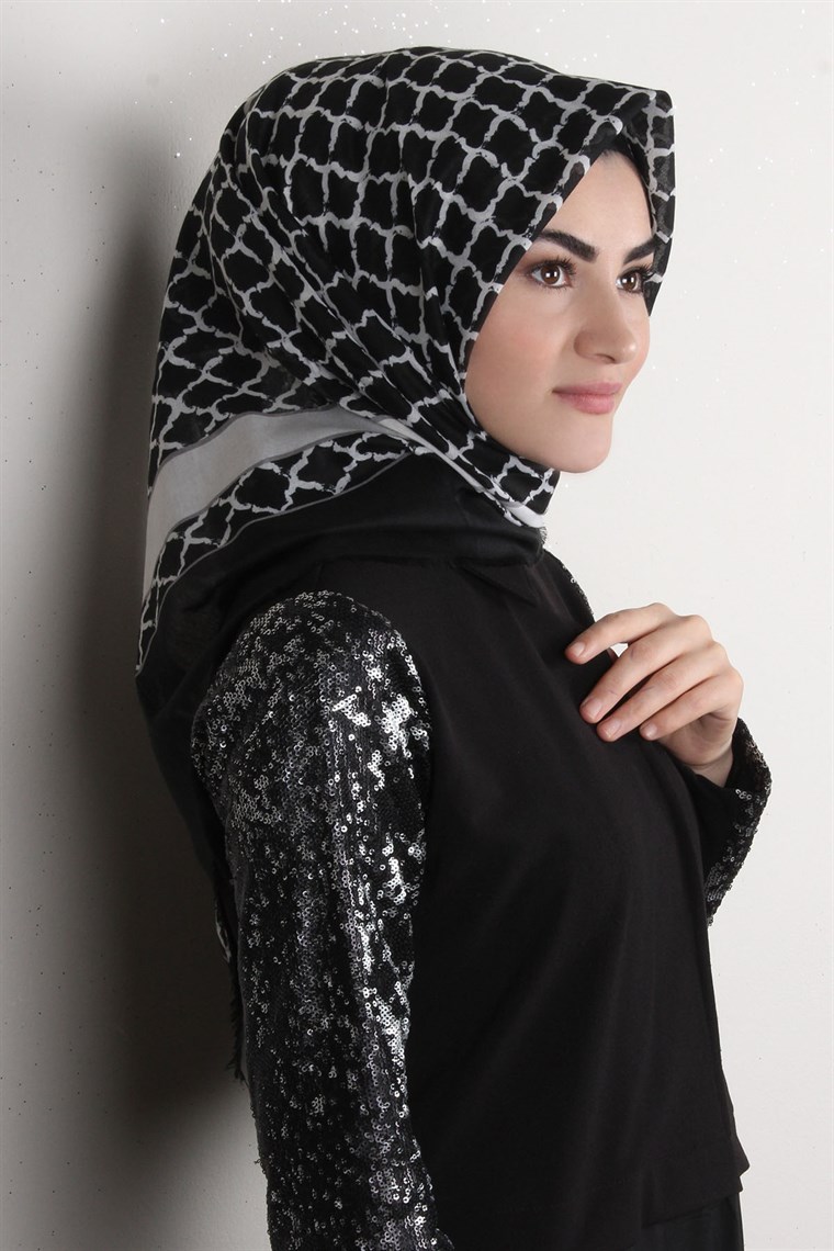 Coton Kare Eşarp 1215-24