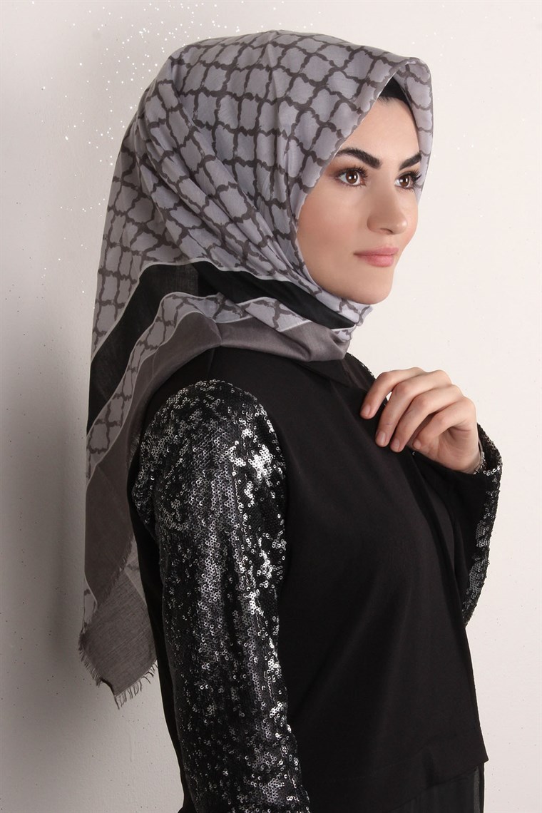 Coton Kare Eşarp 1215-25