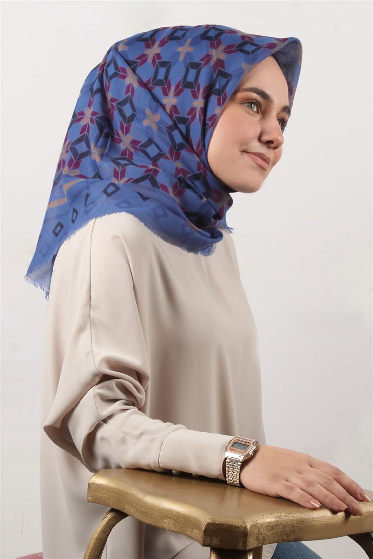 Coton Kare Eşarp 1215-26