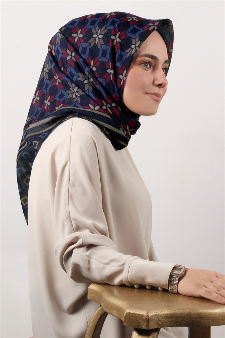 Coton Kare Eşarp 1215-28