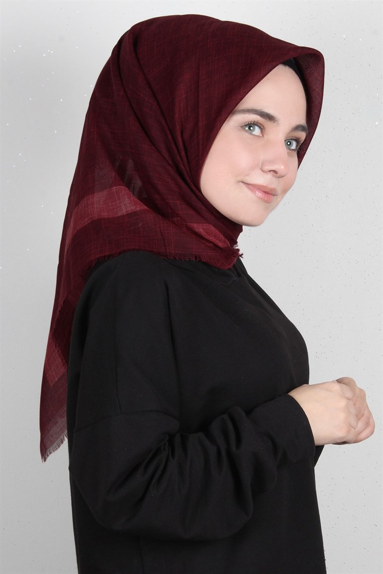 Coton Kare Eşarp 1215-5