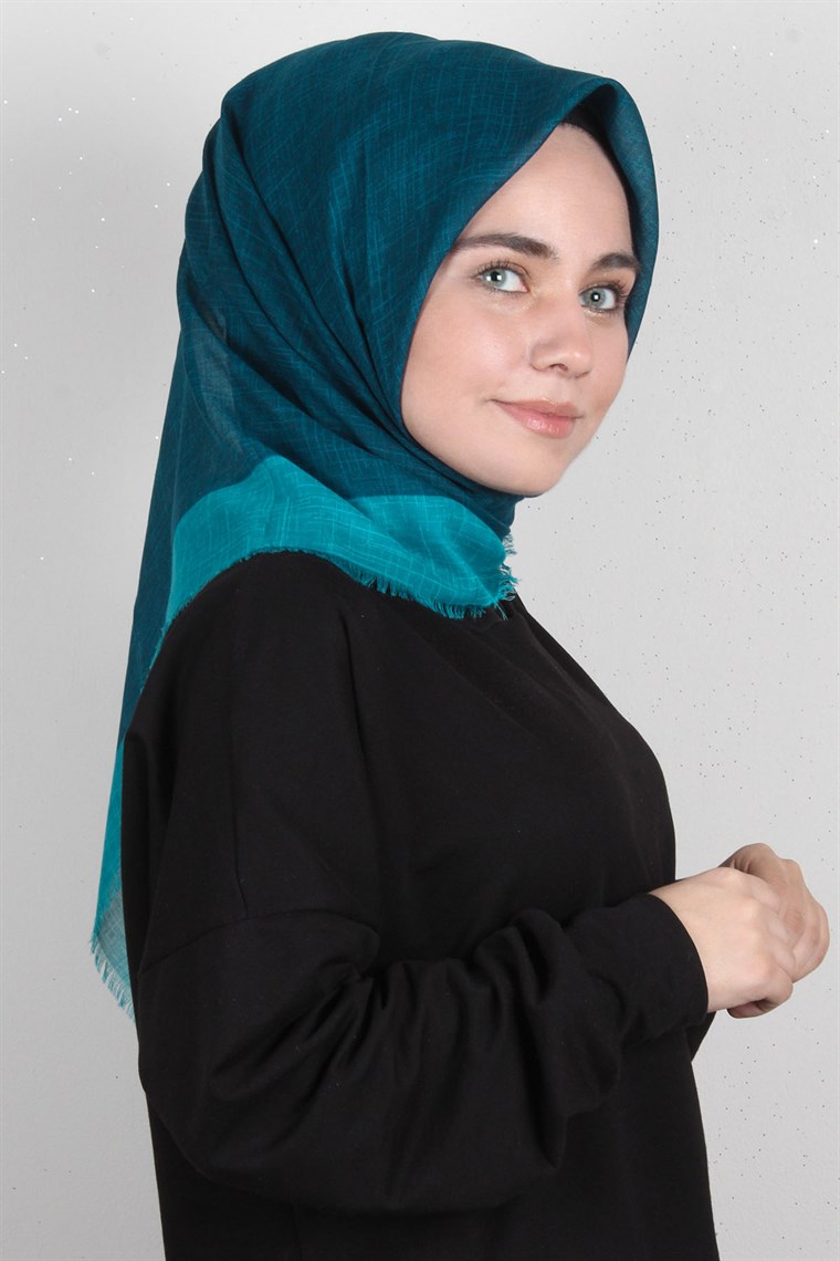 Coton Kare Eşarp 1215-6