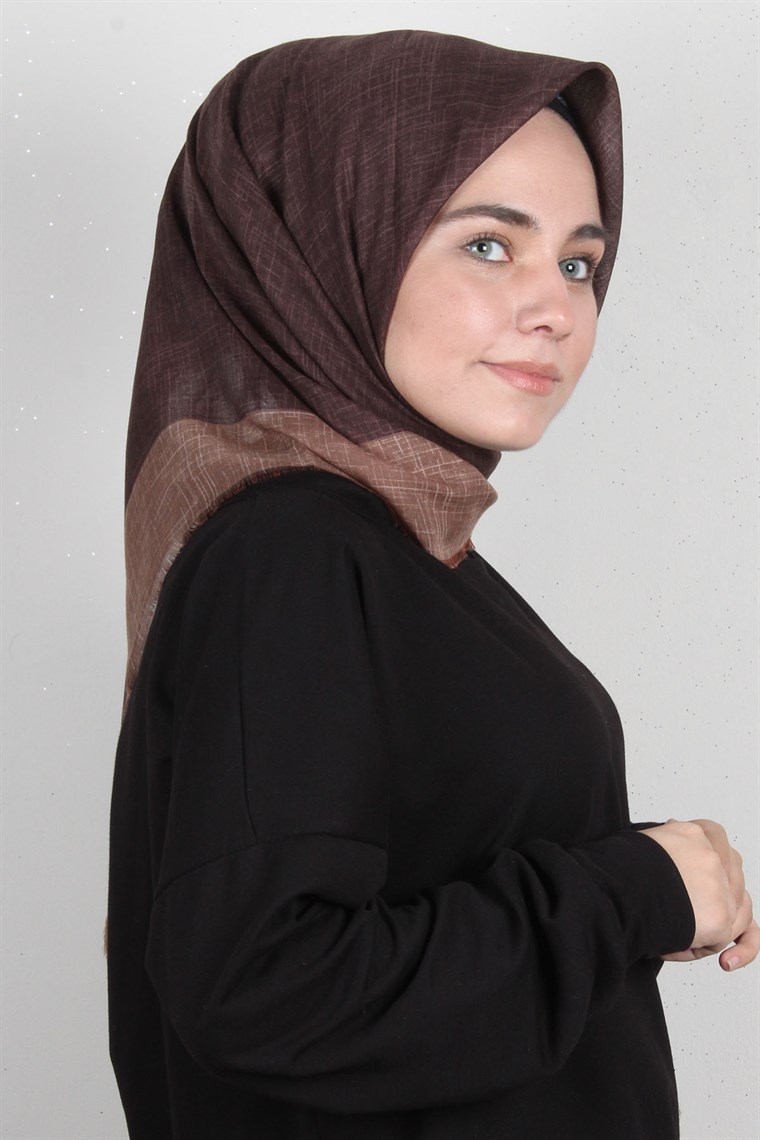 Coton Kare Eşarp 1216-1