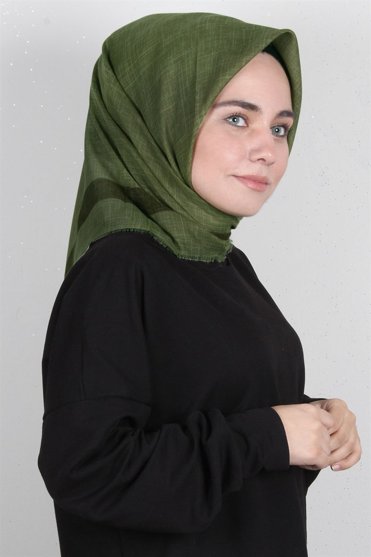 Coton Kare Eşarp 1216-10