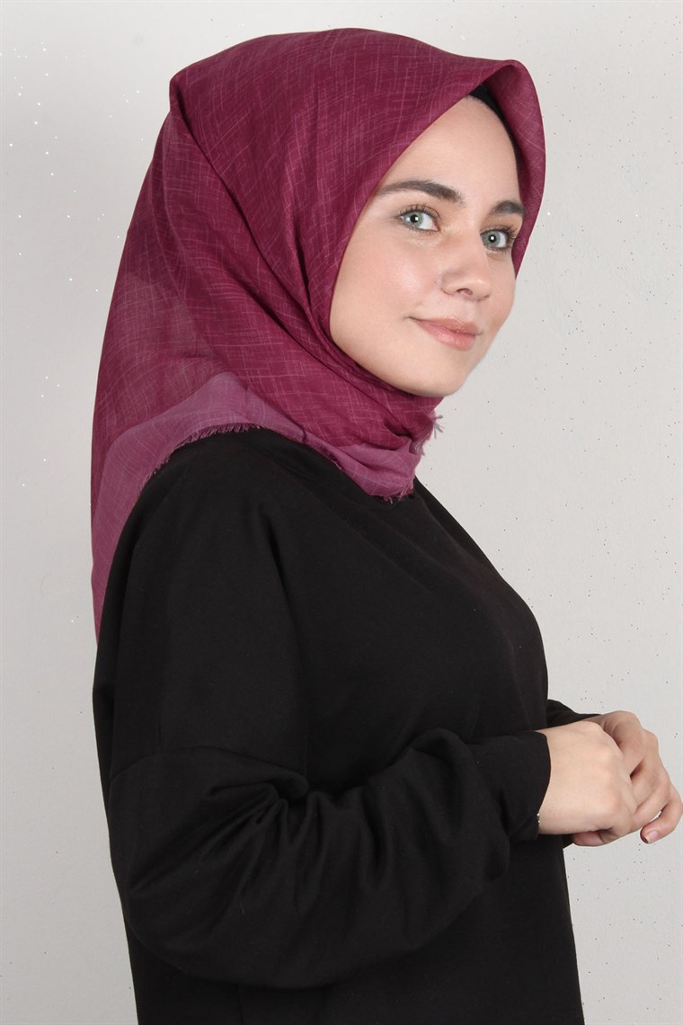 Coton Kare Eşarp 1216-11