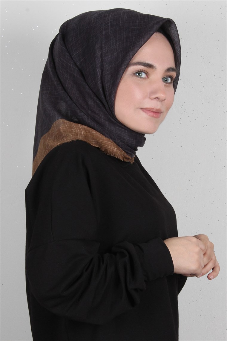 Coton Kare Eşarp 1216-13