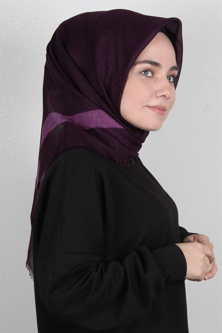 Coton Kare Eşarp 1216-14