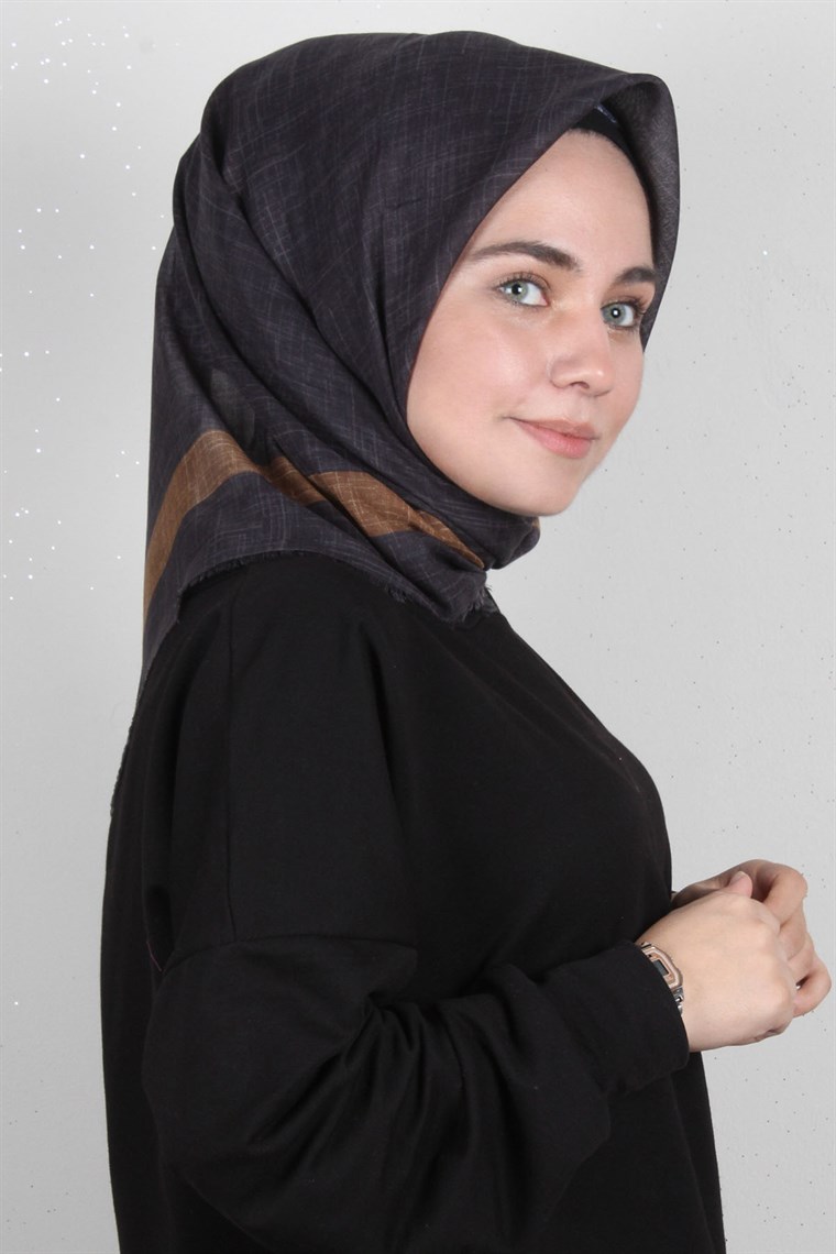 Coton Kare Eşarp 1216-8