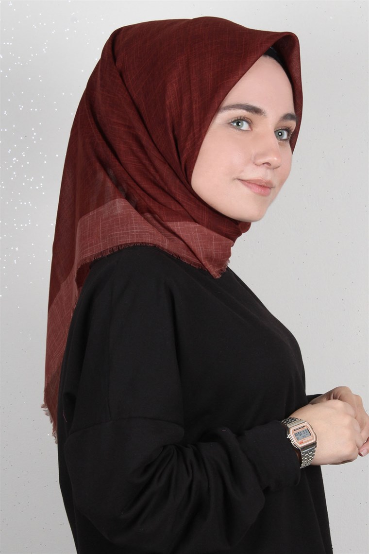 Coton Kare Eşarp 1217-10