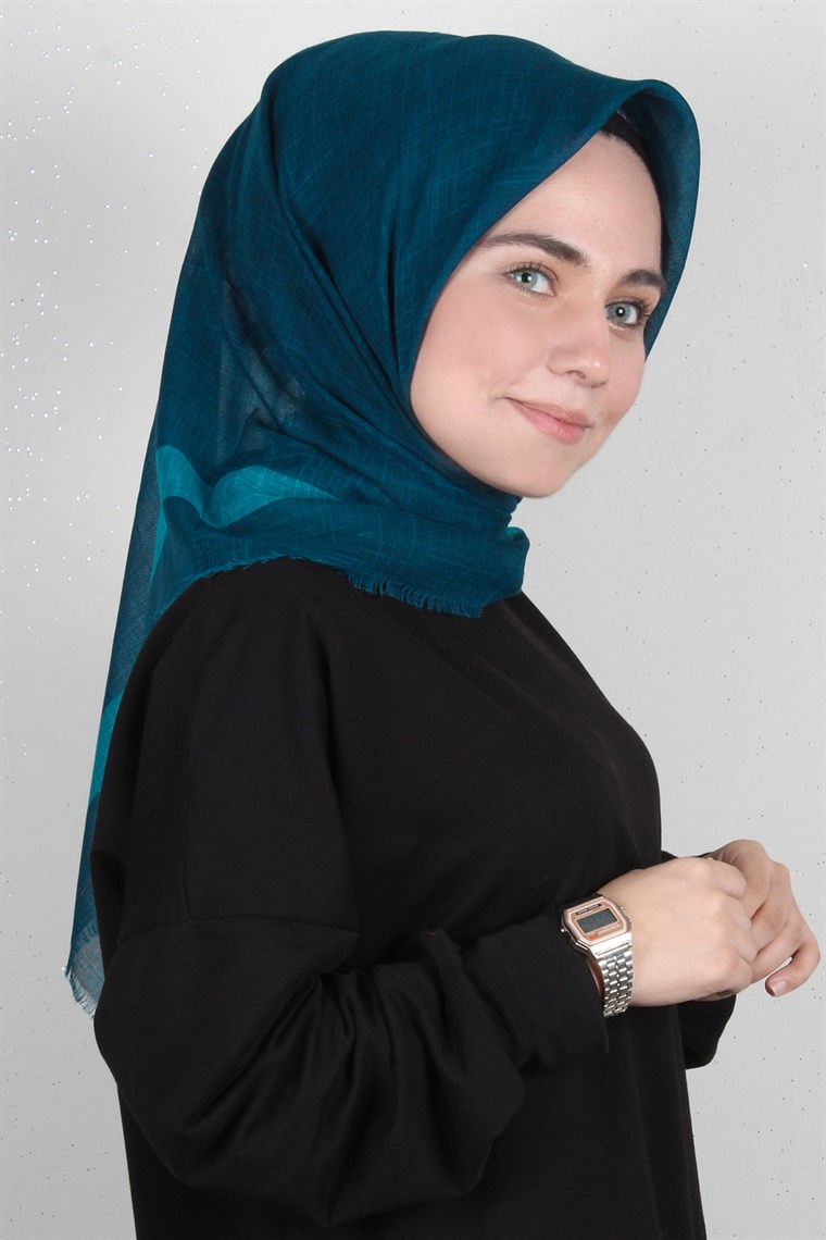 Coton Kare Eşarp 1217-11