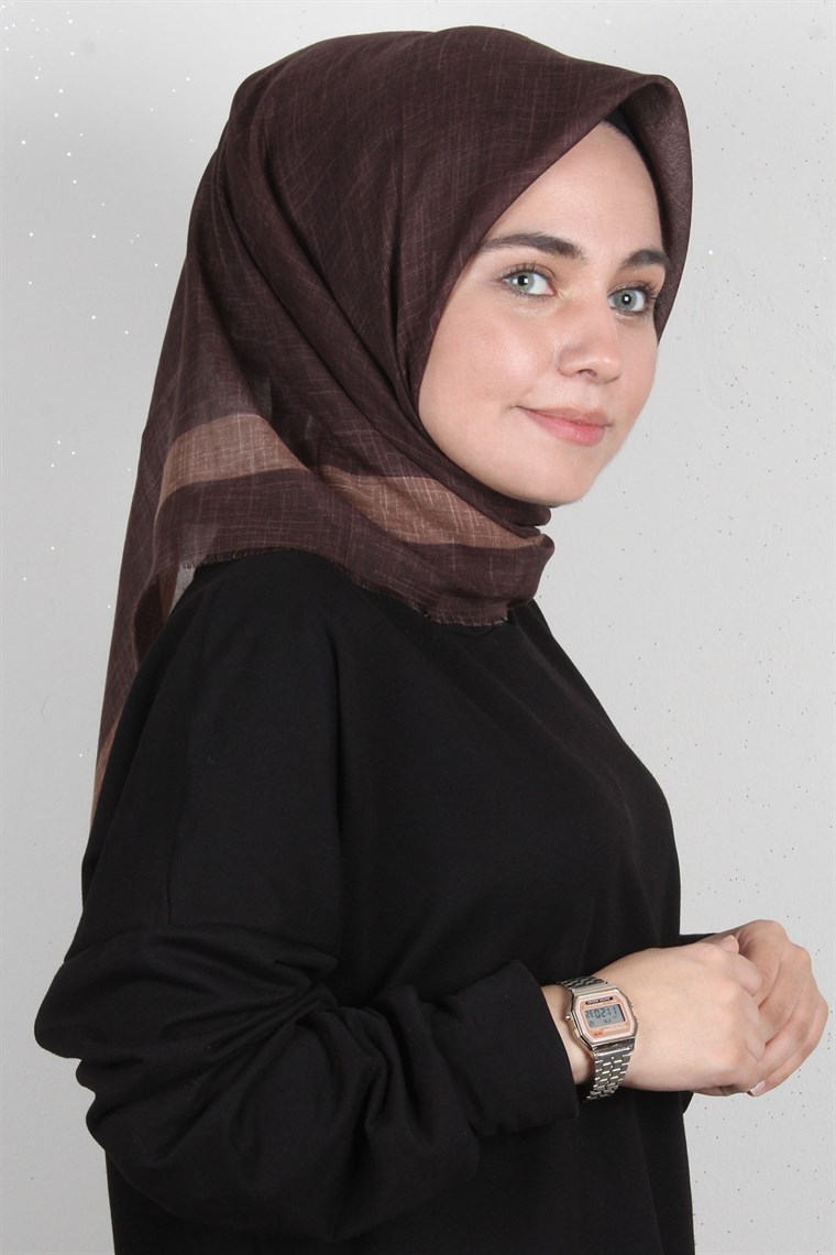 Coton Kare Eşarp 1217-13